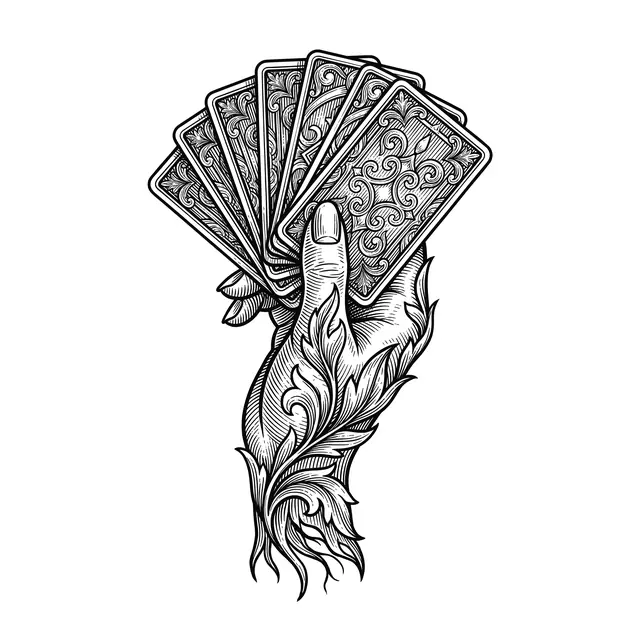 Botanical Tarot Hand
