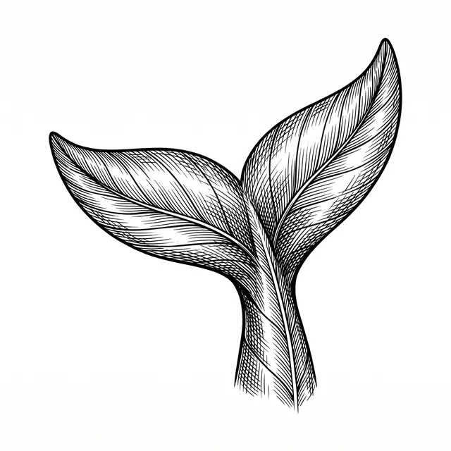 Botanical Whale Tail