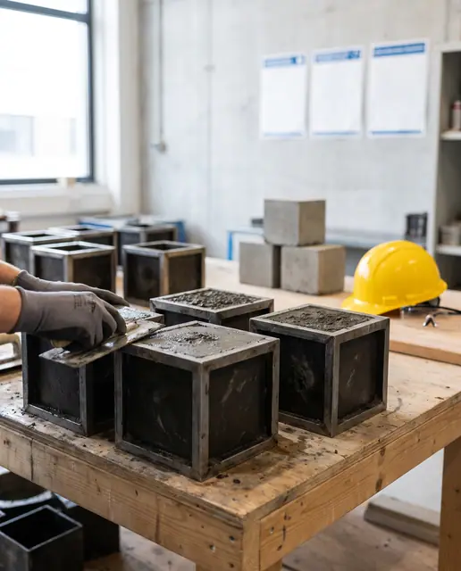 Concrete Works Cube Samples