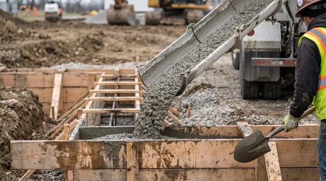 Concrete Works Pour Chute