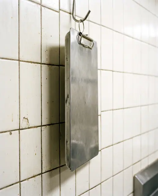 Commercial kitchen compliance stainless steel clipboard thermometer