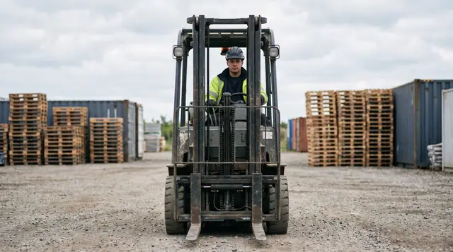 Forklift logistics outdoor transport industrial vehicle equipment