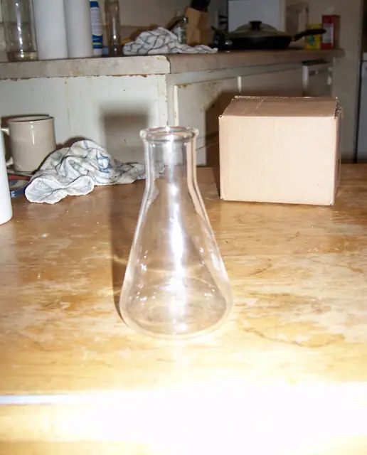 Erlenmeyer flask glassware scientific lab casual snapshot