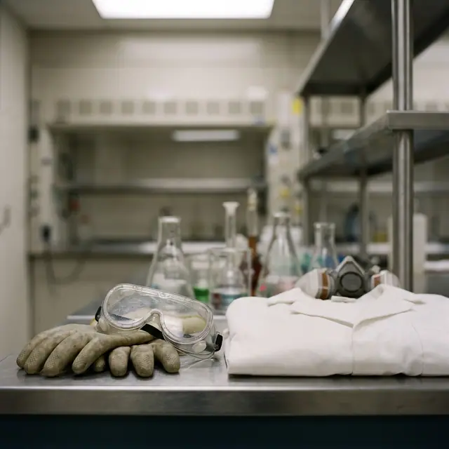 Science lab protective gear chemical experiment research