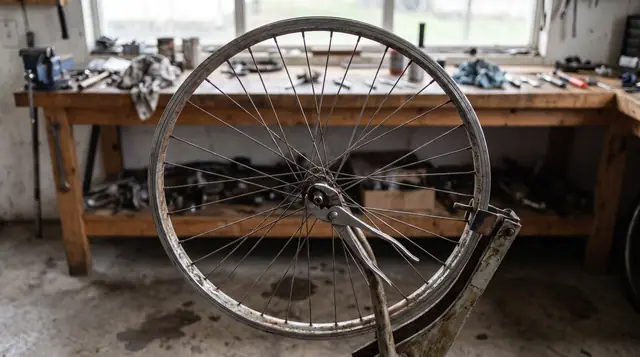 Bicycle wheel maintenance pliers tool repair close up