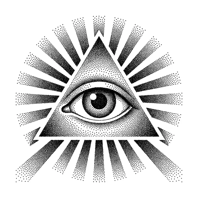 Dotwork All Seeing Eye