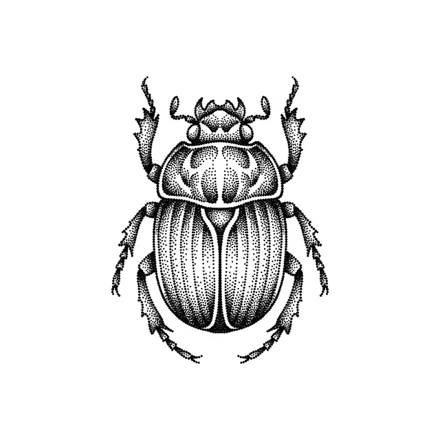 Dotwork Beetle Scarab