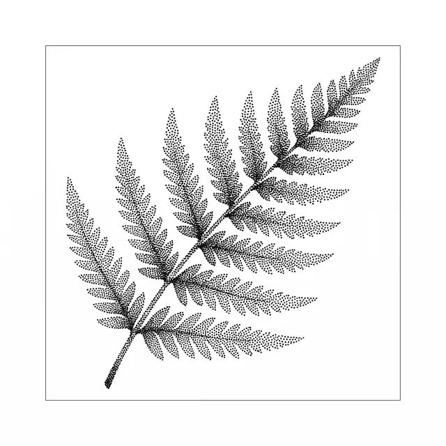 Dotwork Fern Frond