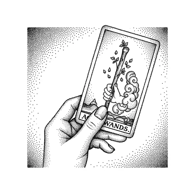 Dotwork Tarot Hand