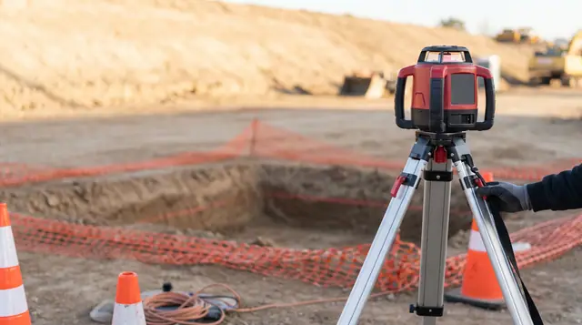 Excavation Site Laser Level