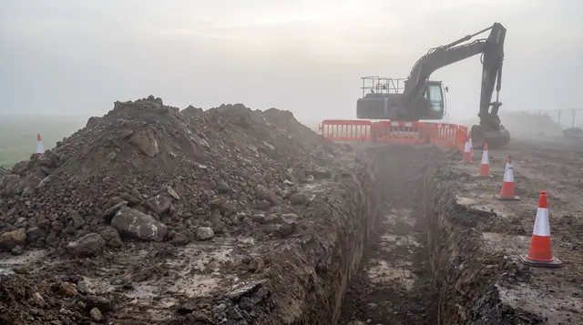 Excavation Site Spoil Heap