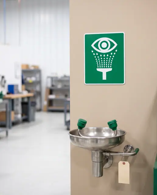 Eyewash station safety sign emergency drench equipment workplace lab