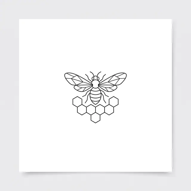 Fineline Bee With Honeycomb