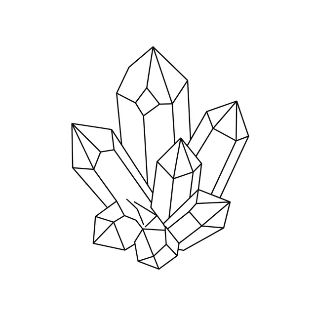 Fineline Crystal Cluster