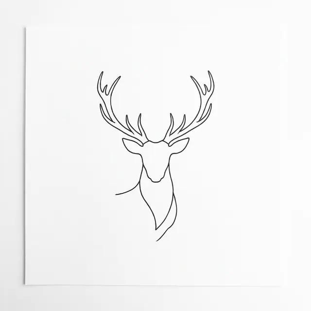 Fineline Stag With Antlers