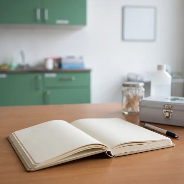 First Aid Blank Logbook
