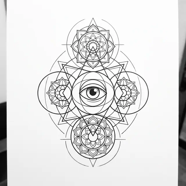 Geometric All Seeing Eye