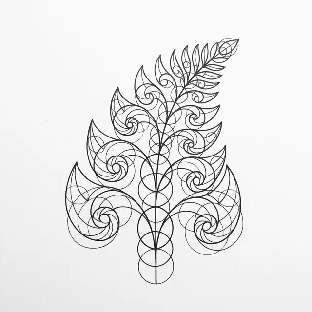 Geometric Fern Frond
