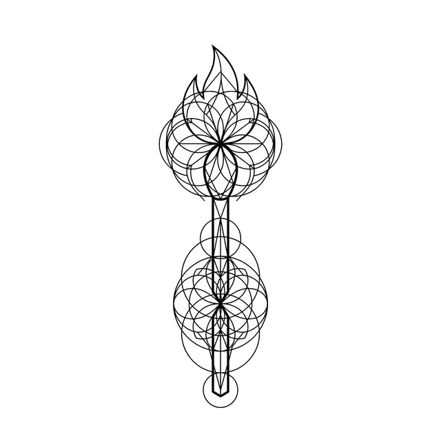Geometric Matchstick Burning