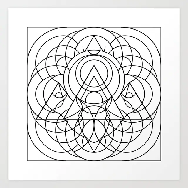Geometric Mountain Range