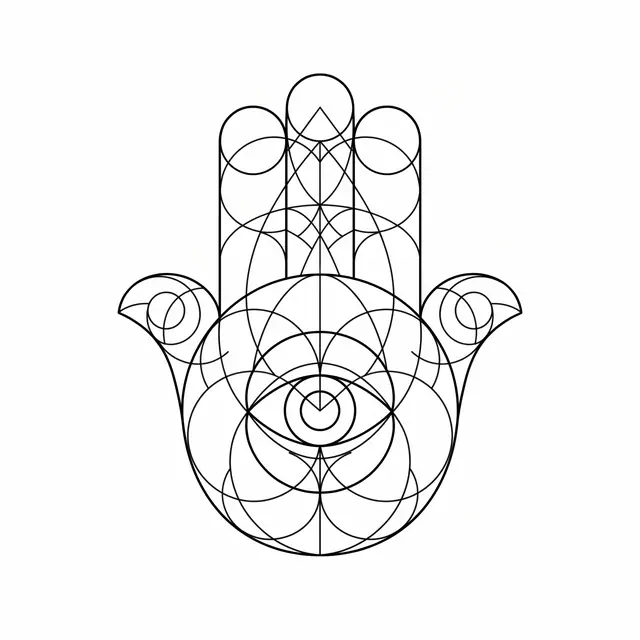 Geometric Tarot Hand