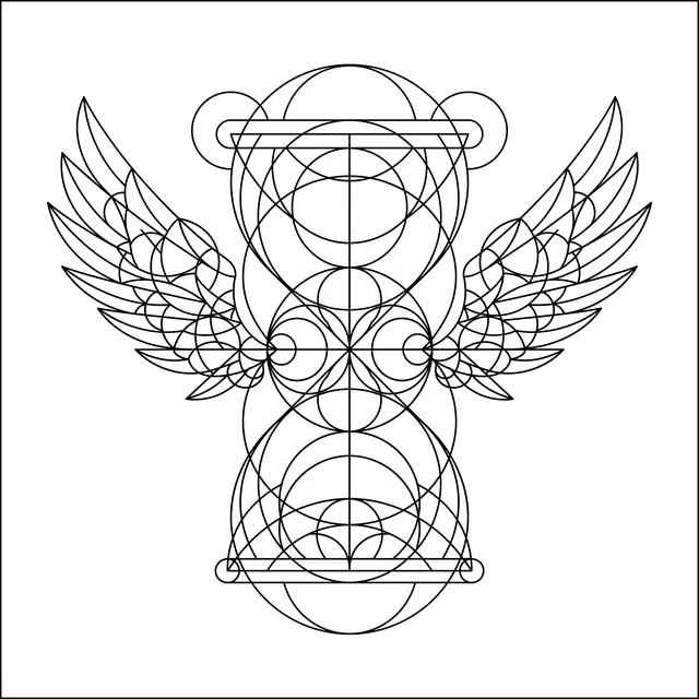 Geometric Winged Hourglass