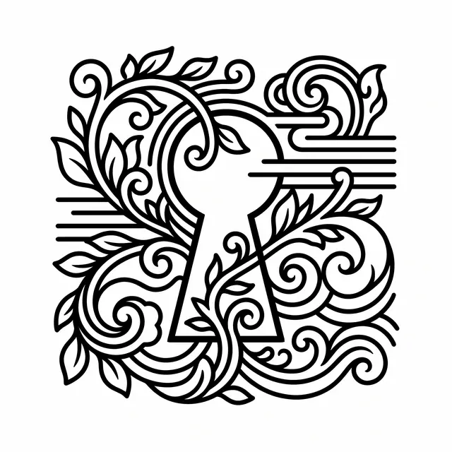 Japanese Keyhole With Vines