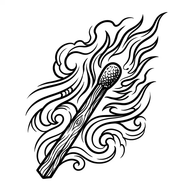 Japanese Matchstick Burning