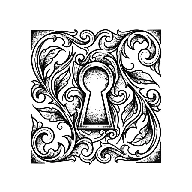 Neotrad Keyhole With Vines