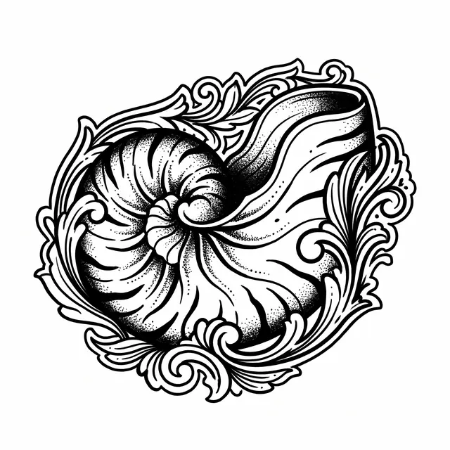 Neotrad Nautilus Shell