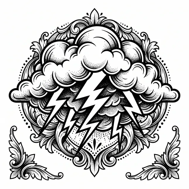 Neotrad Storm Cloud With Lightning