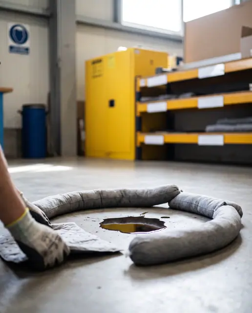 Spill Response Socks Deployed