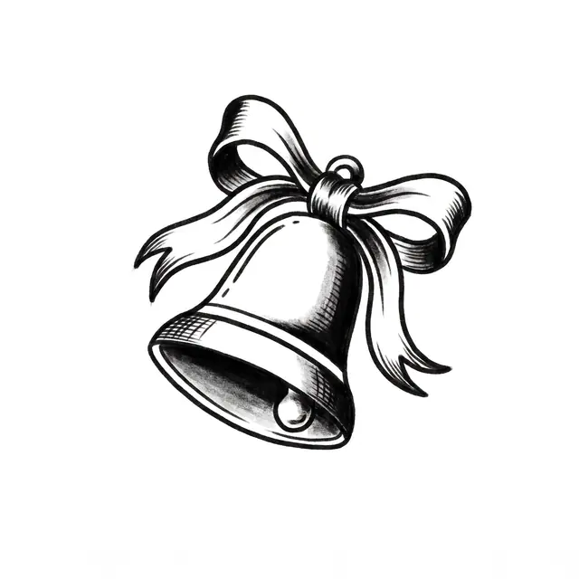 Traditional Bell With Ribbon