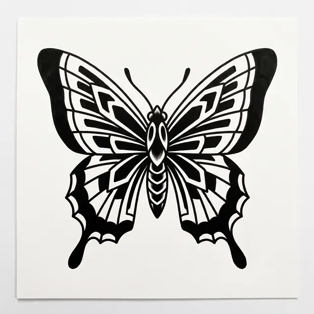 Traditional Butterfly Symmetrical