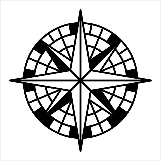 Traditional Compass Rose