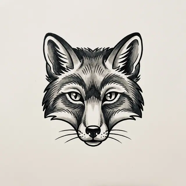 Traditional Fox Head