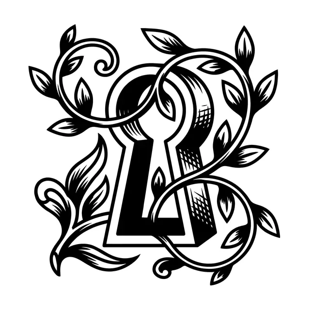 Traditional Keyhole With Vines