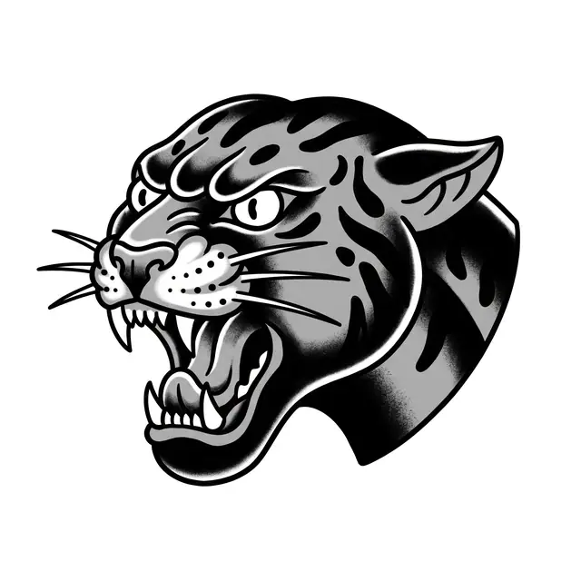 Traditional Panther Head