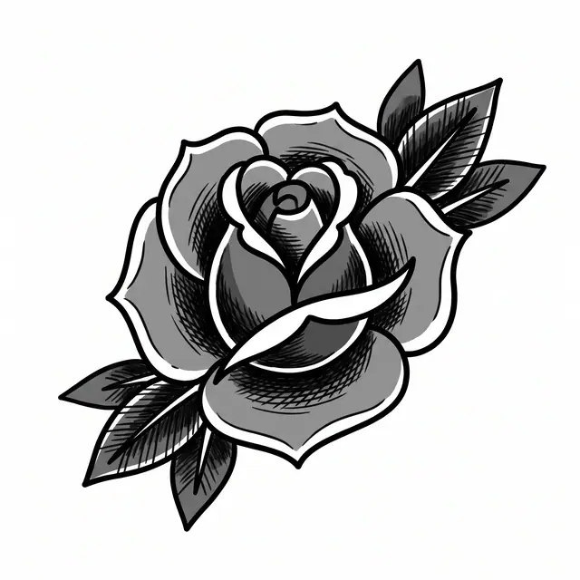 Traditional Red Rose