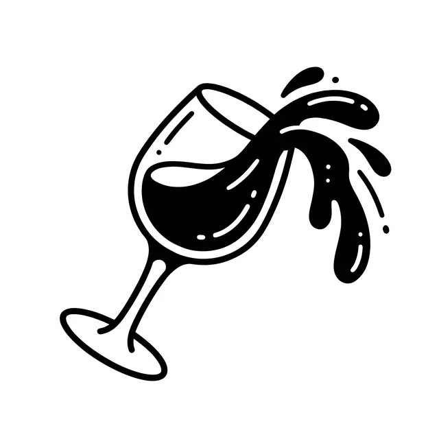 Traditional Wine Glass Spilling